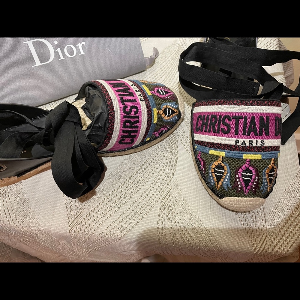 Christian Dior Nicely-D Espadrille Sandal